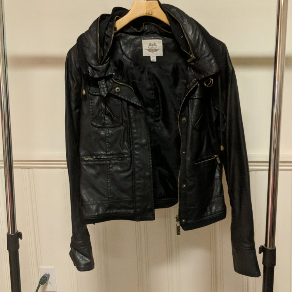 Esley Faux Leather Jacket